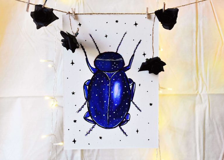 How to Paint a Galaxy Bug in 9 Easy Steps