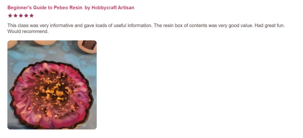 resin pink coaster review